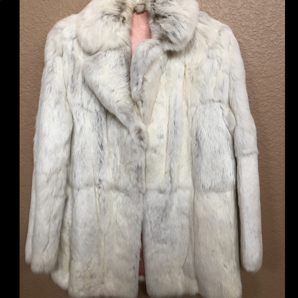 Rabbit fur winter coat